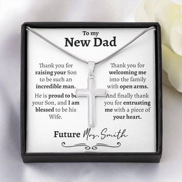 New Dad Normal Cross Necklace (Future Mrs.Smith) - Love You This Much